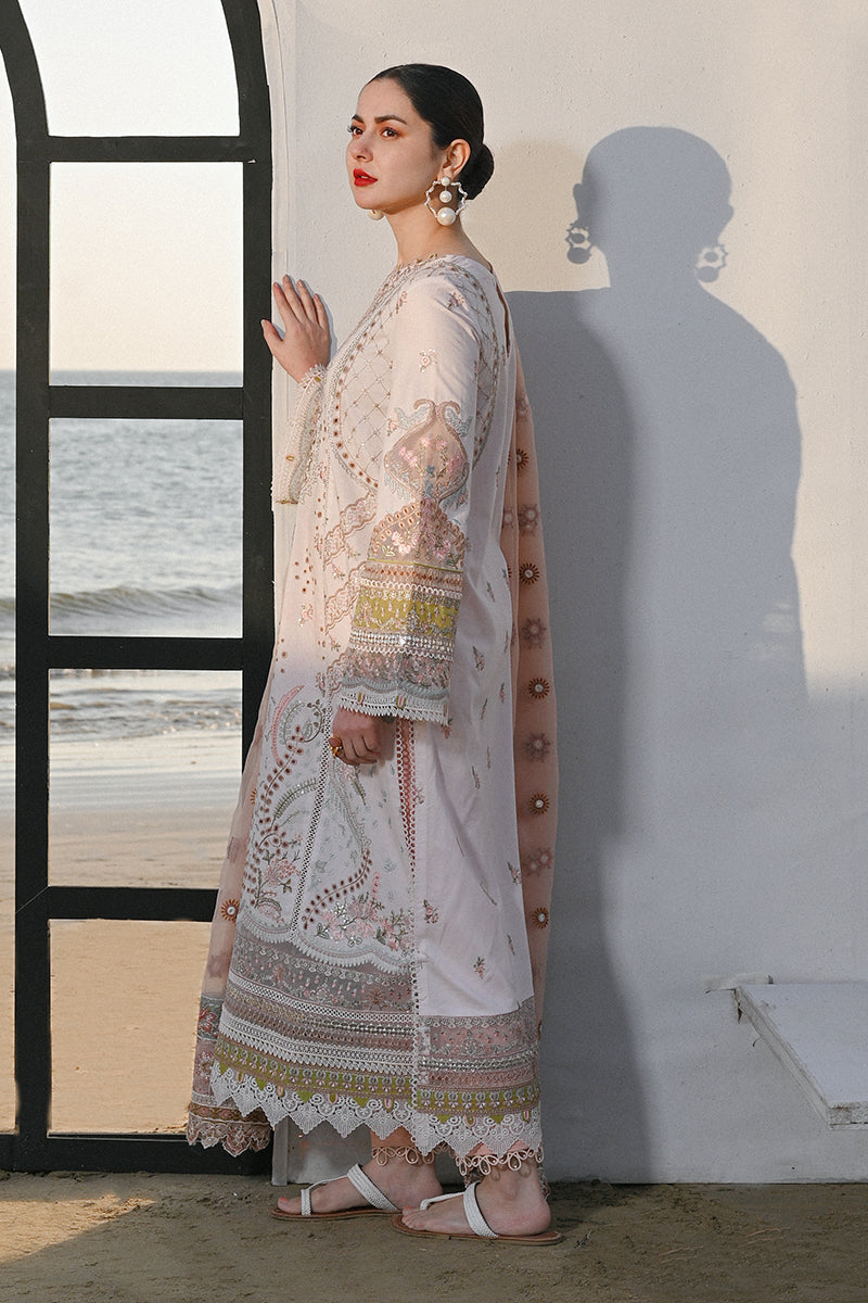 Qalamkar - SAAHIL LUXURY LAWN’23 - SP-14 BRIA - TC-357 - Riwayat-e-khas