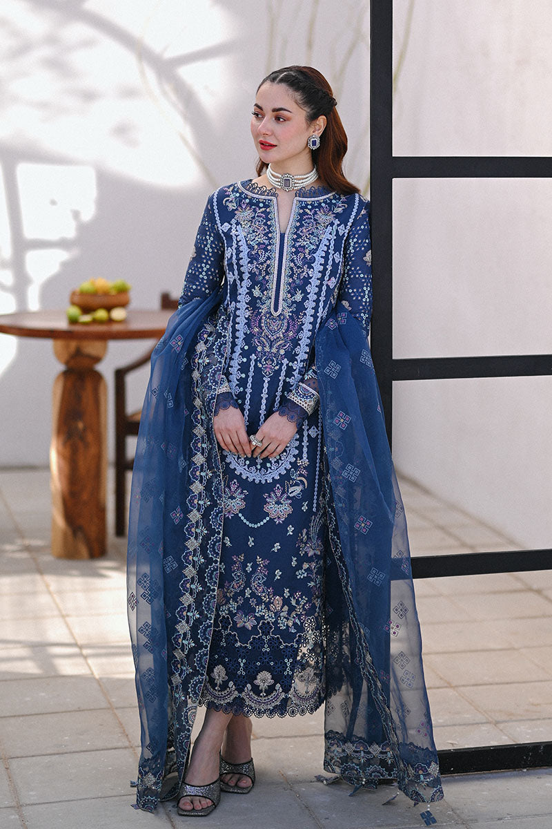Qalamkar - SAAHIL LUXURY LAWN’23 - SP-06 KIRAL - TC-327 - Riwayat-e-khas