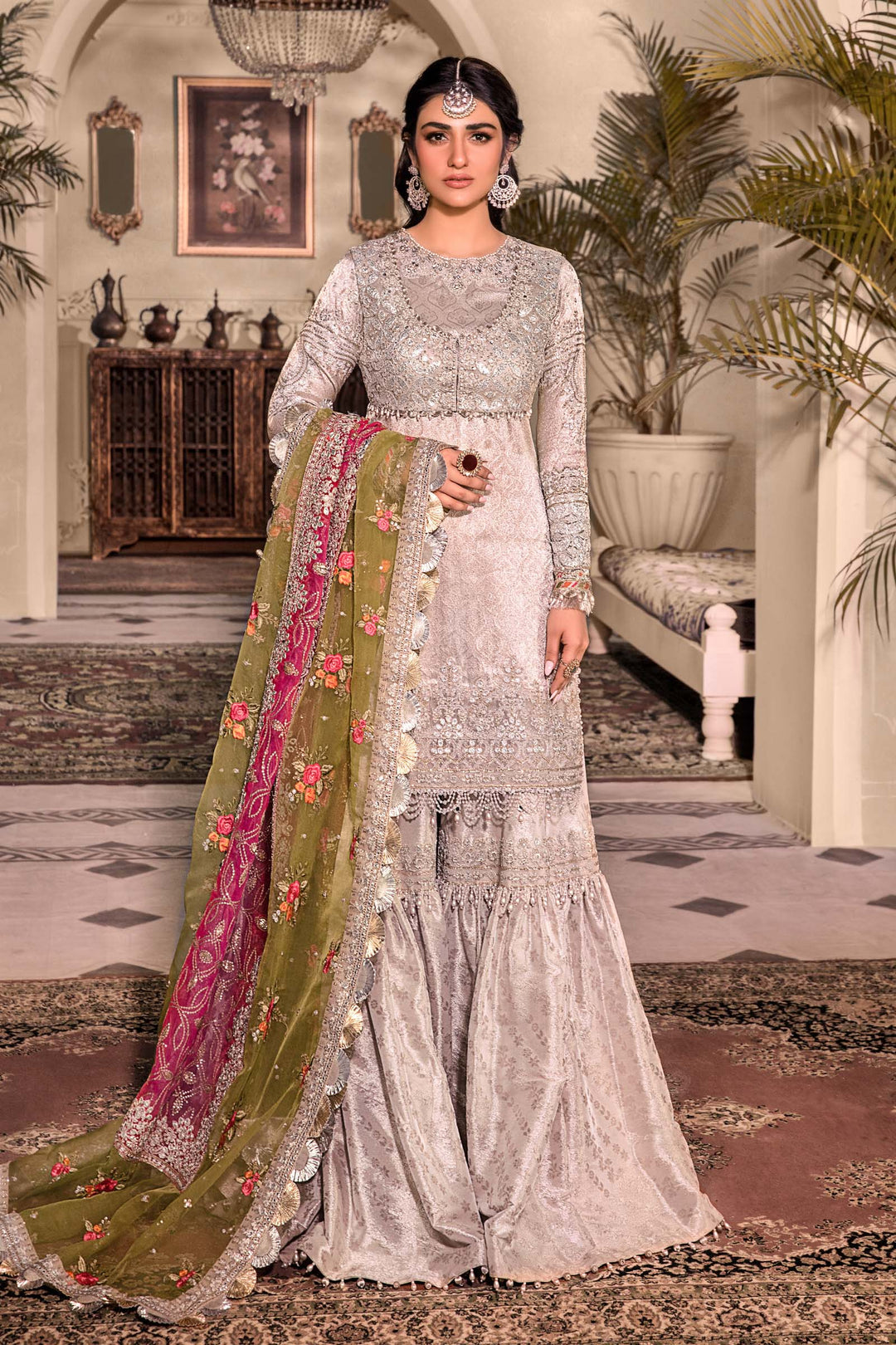 MARIA B Silver BD-2601 MBROIDERED - Riwayat-e-khas