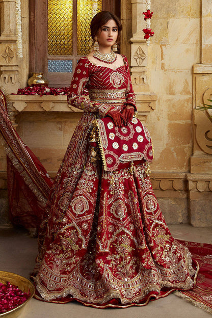 Mohsin Naveed Ranjha – MNR – MUKHI (BIA III) – ZWU23-20 – Sindoori Red - Riwayat-e-khas