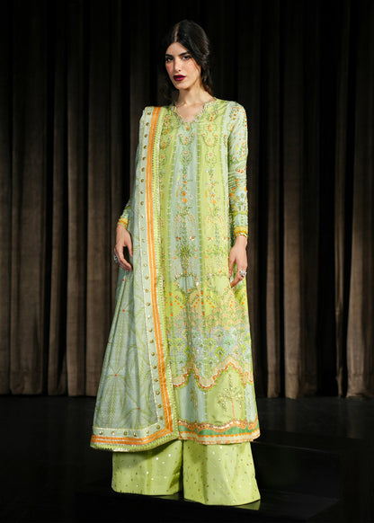 Crimson | Crimson Eid Prints | Rangralli - Lime