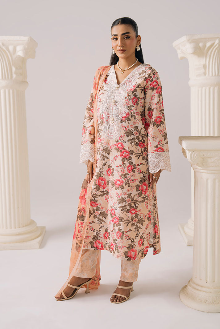 Imrozia Premium | Lawn 26 | IPL-19 Fleur Pastelle