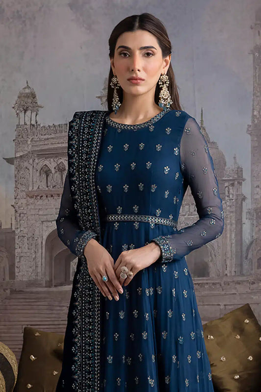 Iznik | Festive Velvet 23 | IV-25 RAQS - House Of Anaya