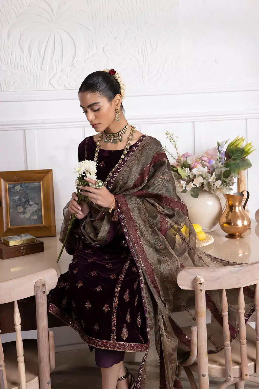 Iznik | Festive Velvet 23 | IV-23 SEHER - House Of Anaya