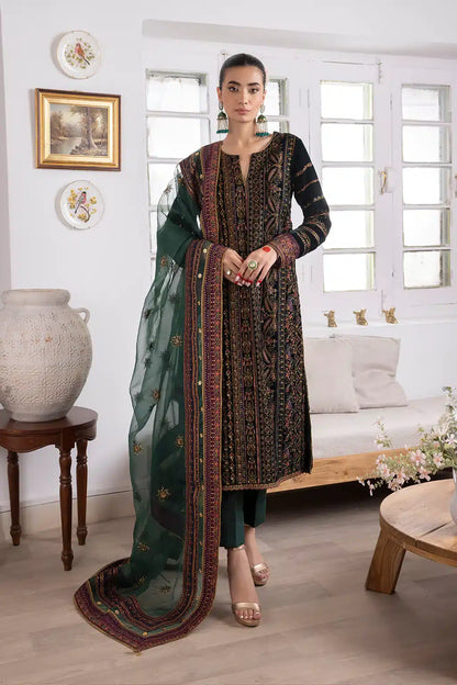 Iznik | Festive Velvet 23 | IV-22 HUSHAIMA - House Of Anaya