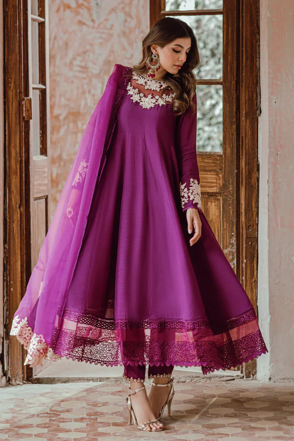 Azure | Embroidered Formals | Imperial Plum - House Of Anaya