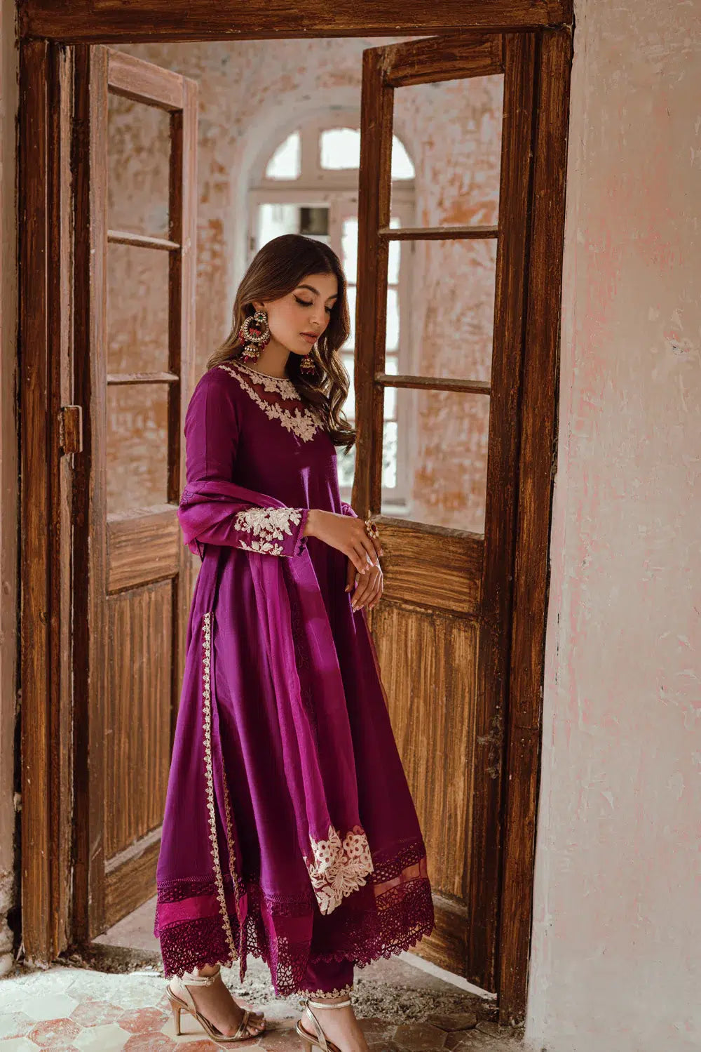 Azure | Embroidered Formals | Imperial Plum - House Of Anaya