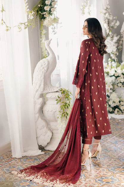 Azure | Ensembles Embroidered Formals | Imperial Wine - House Of Anaya