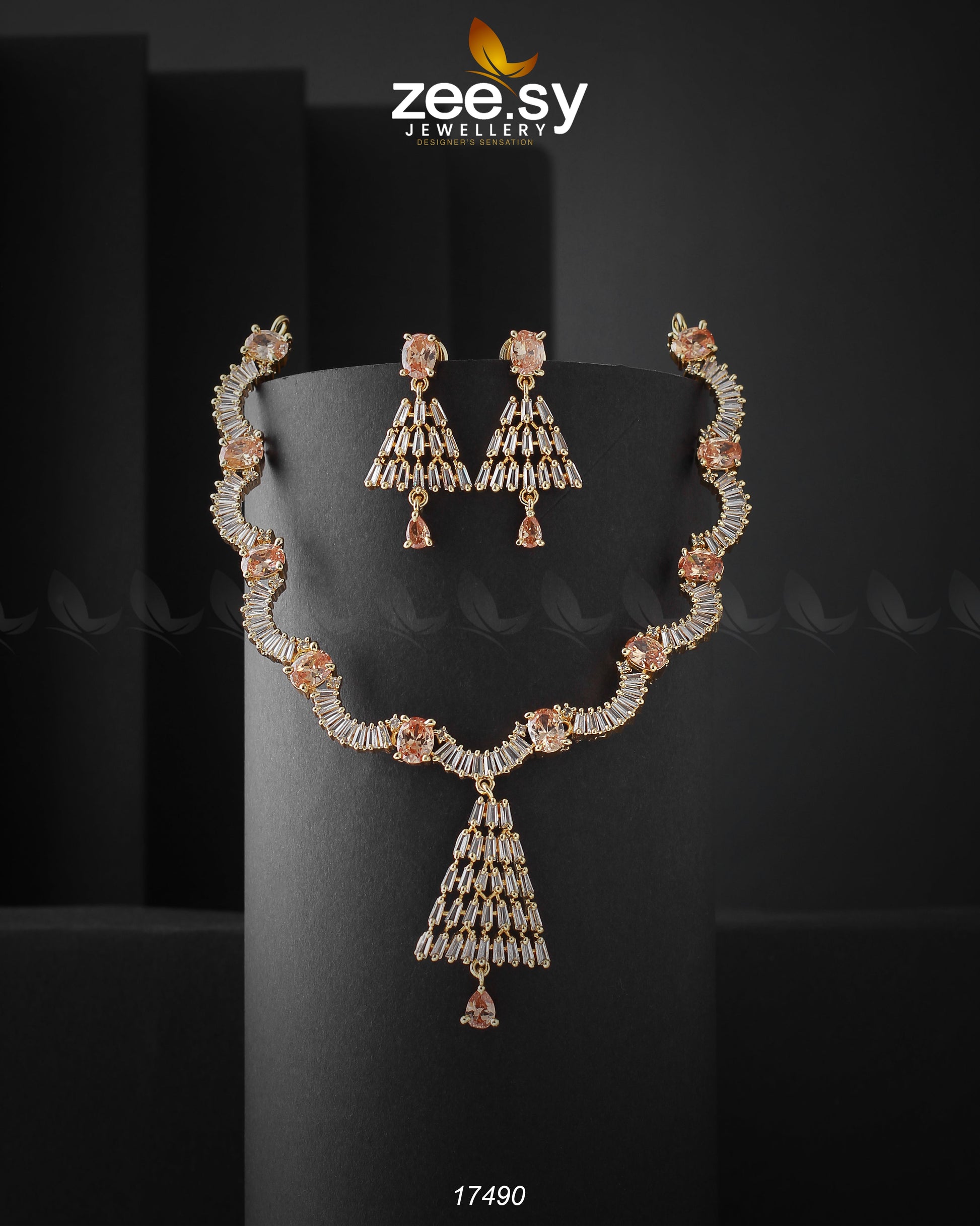 Italian Zircon Necklace - Libasekhas