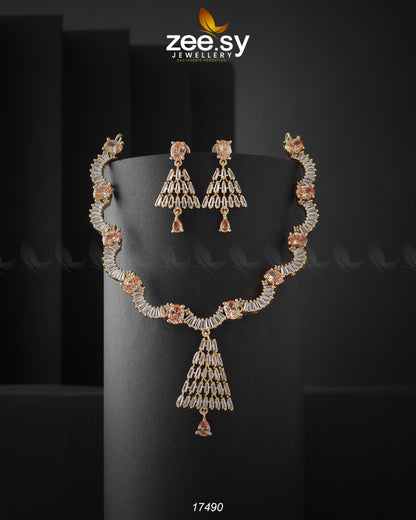 Italian Zircon Necklace - Libasekhas