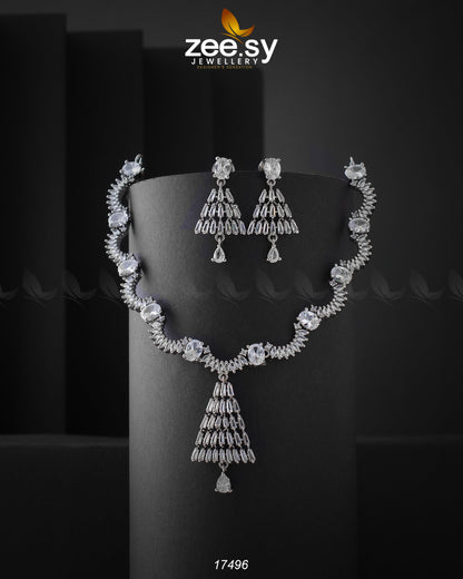 Italian Zircon Necklace - Libasekhas