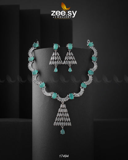 Italian Zircon Necklace - Libasekhas