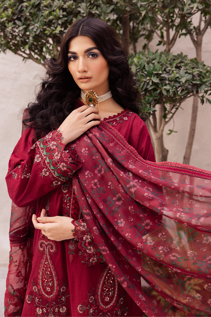 Iznik | Dahlia Embroidered Lawn | DL-01 - House Of Anaya