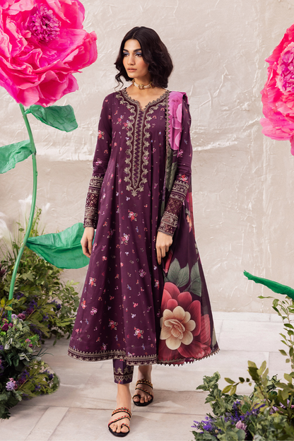 Iznik | Dahlia Embroidered Lawn | DL-06 - House Of Anaya