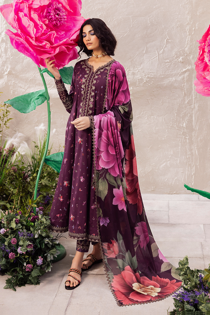 Iznik | Dahlia Embroidered Lawn | DL-06 - House Of Anaya
