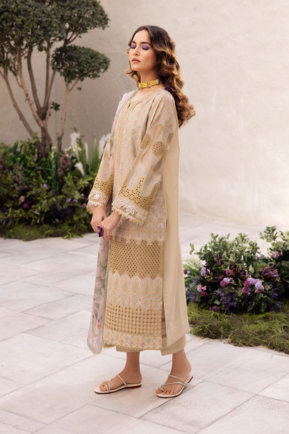 Iznik | Dahlia Embroidered Lawn | DL-03 - House Of Anaya