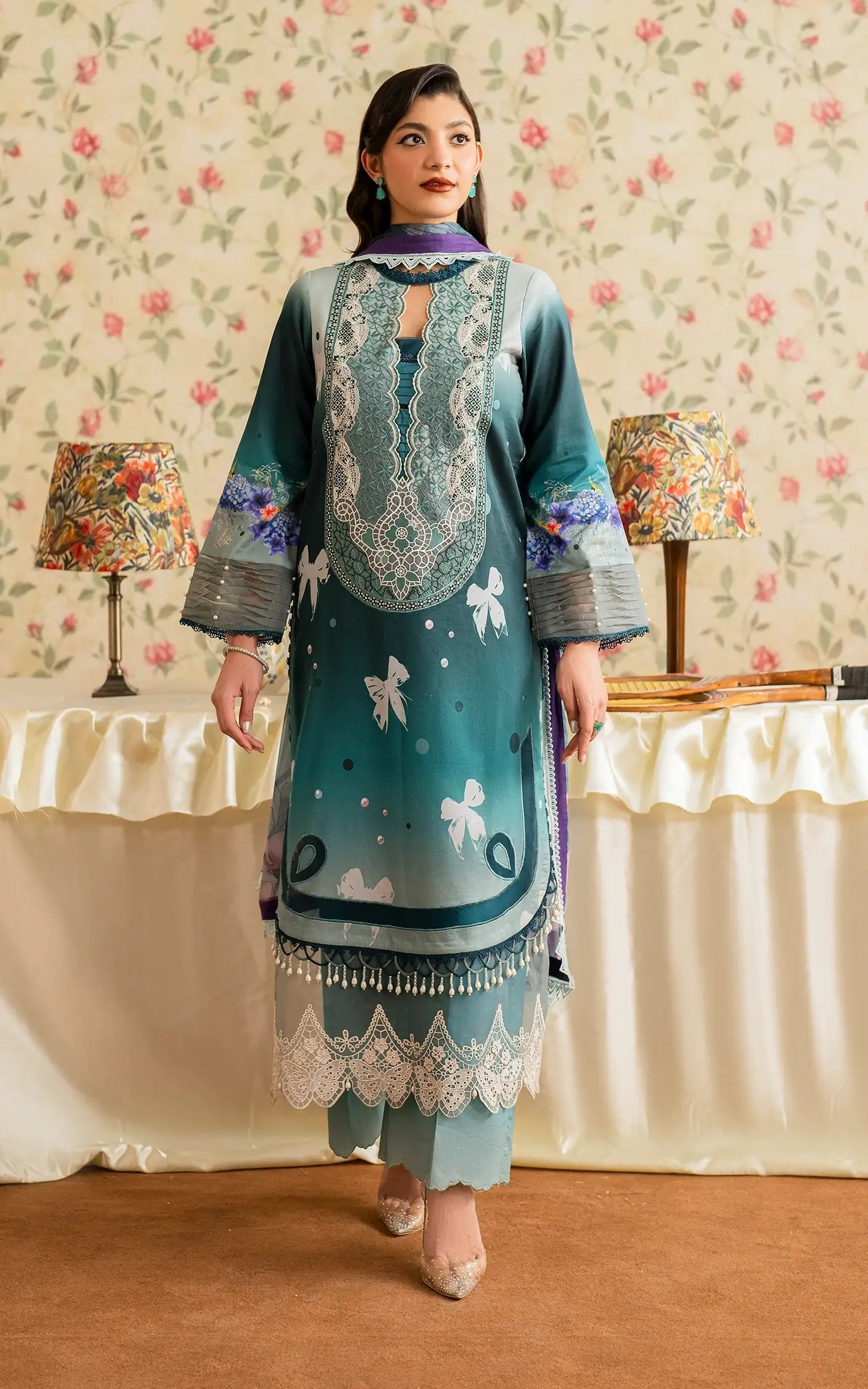 Asifa and Nabeel | Meraki Vintage 25 | Jal (MVL25-09) - House Of Anaya