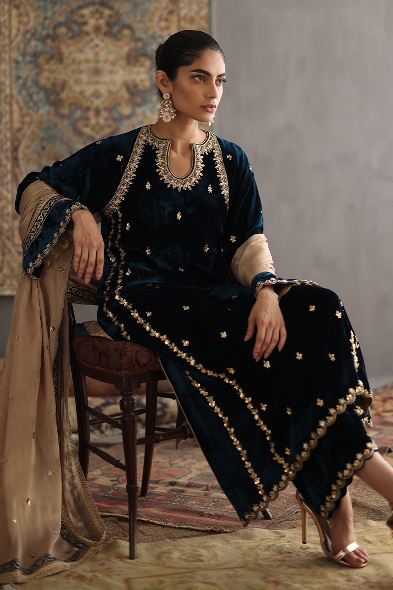 Sana Abbas | Velvet Formals | JOLINE - House Of Anaya
