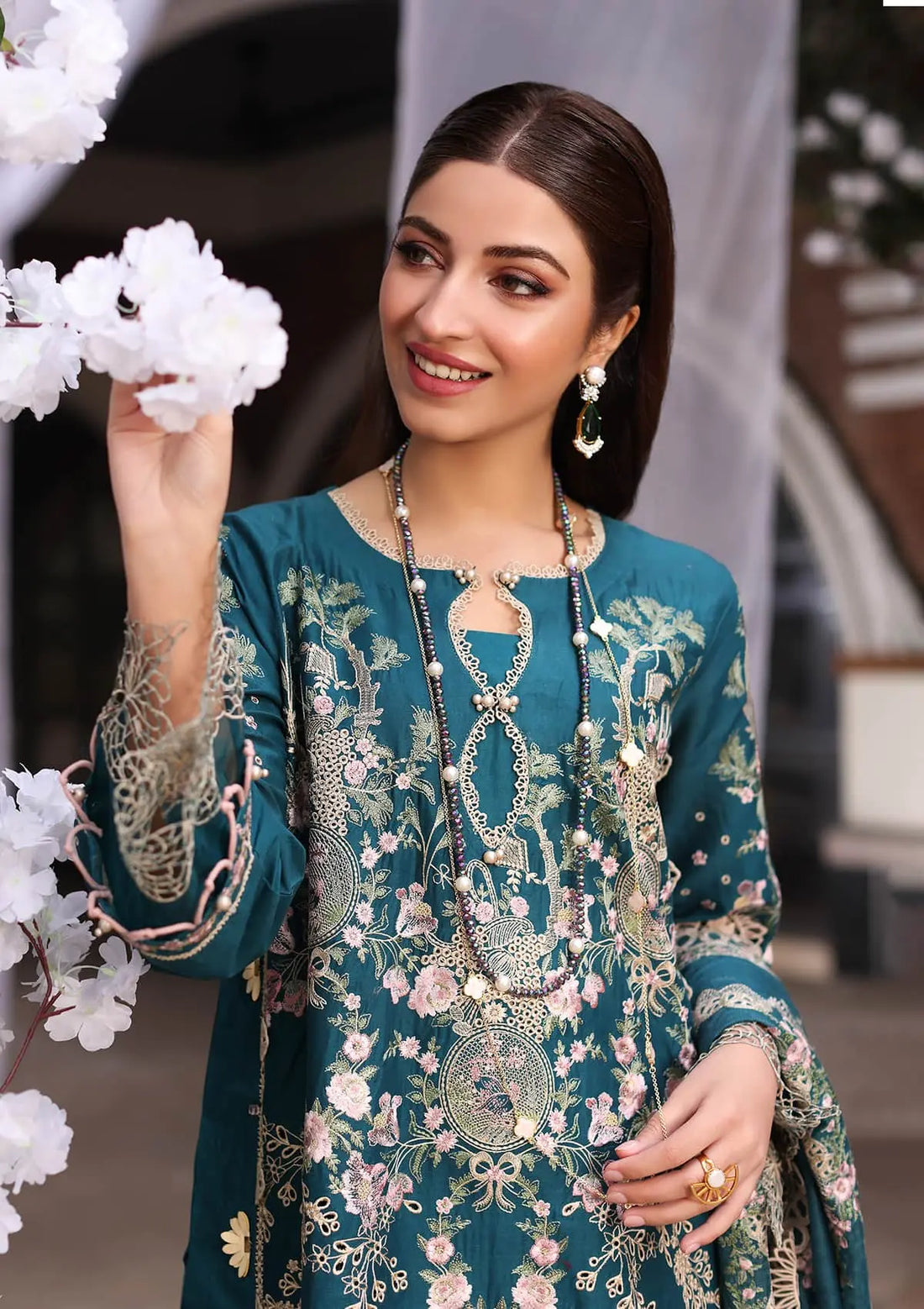Kahf Premium | Festive Lawn 24 | KFL-09A BANO - House Of Anaya