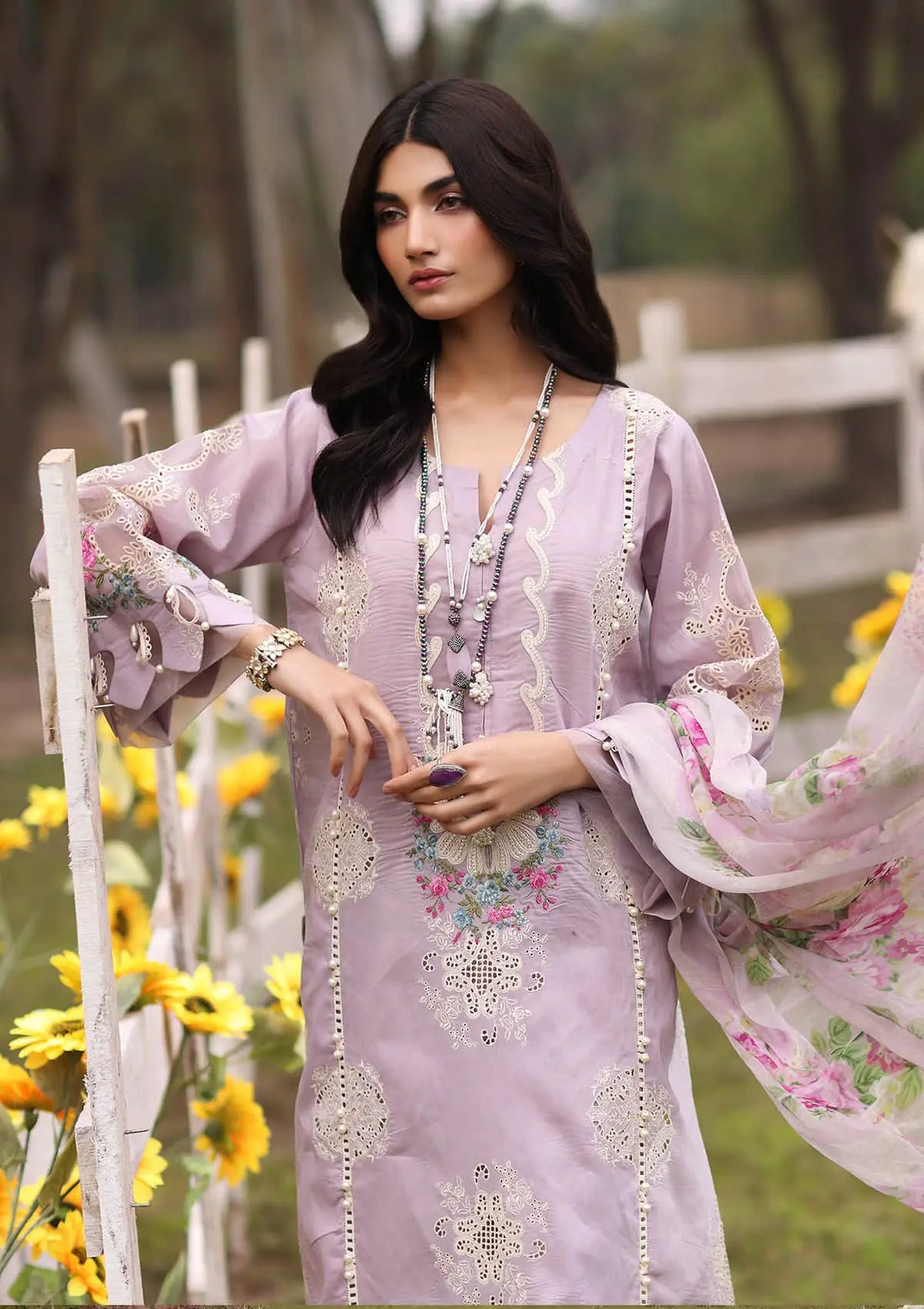 Kahf Premium | Festive Lawn 24 | KFL-08B ELAYA - House Of Anaya
