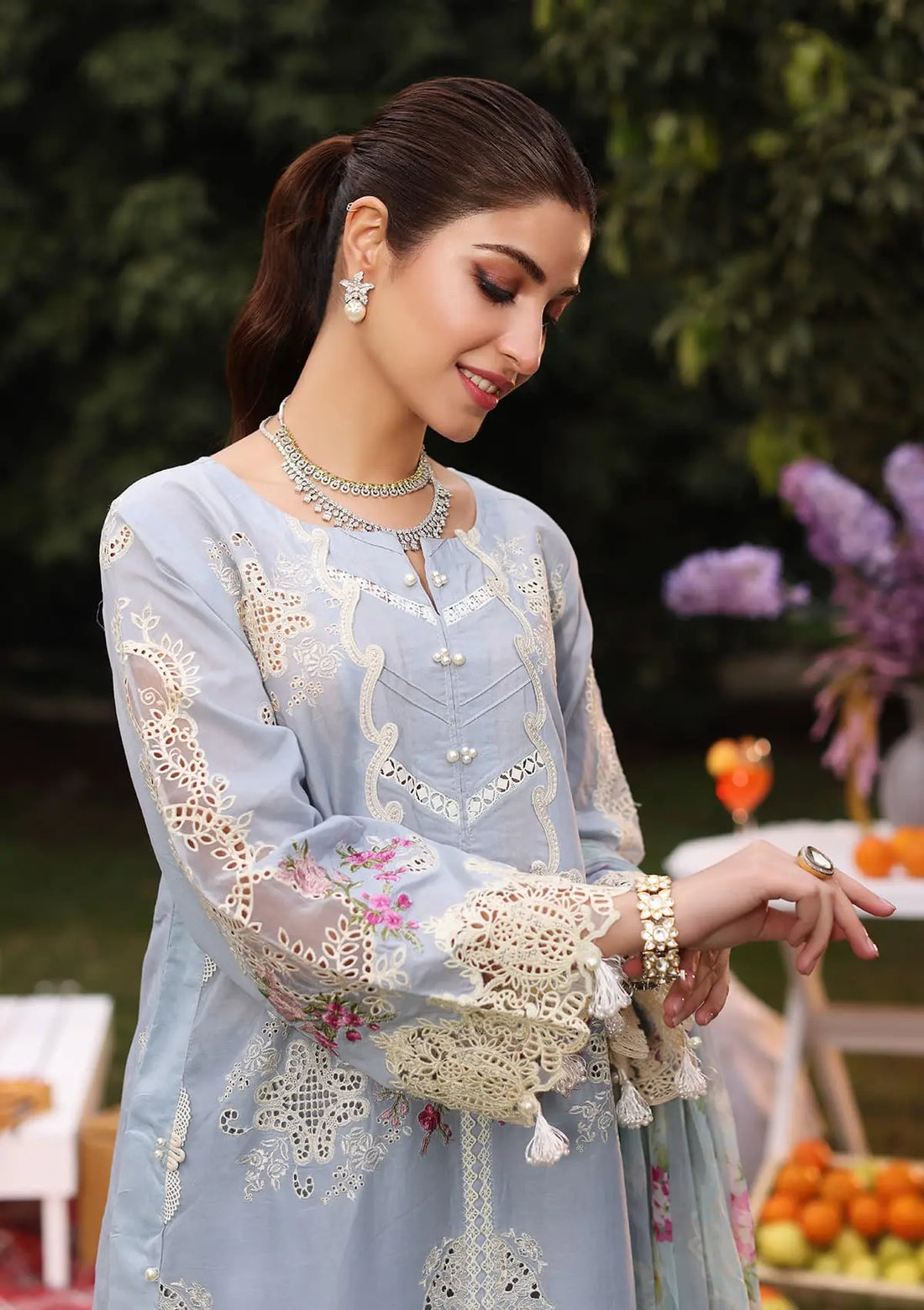 Kahf Premium | Festive Lawn 24 | KFL-08A FIRUZE - House Of Anaya