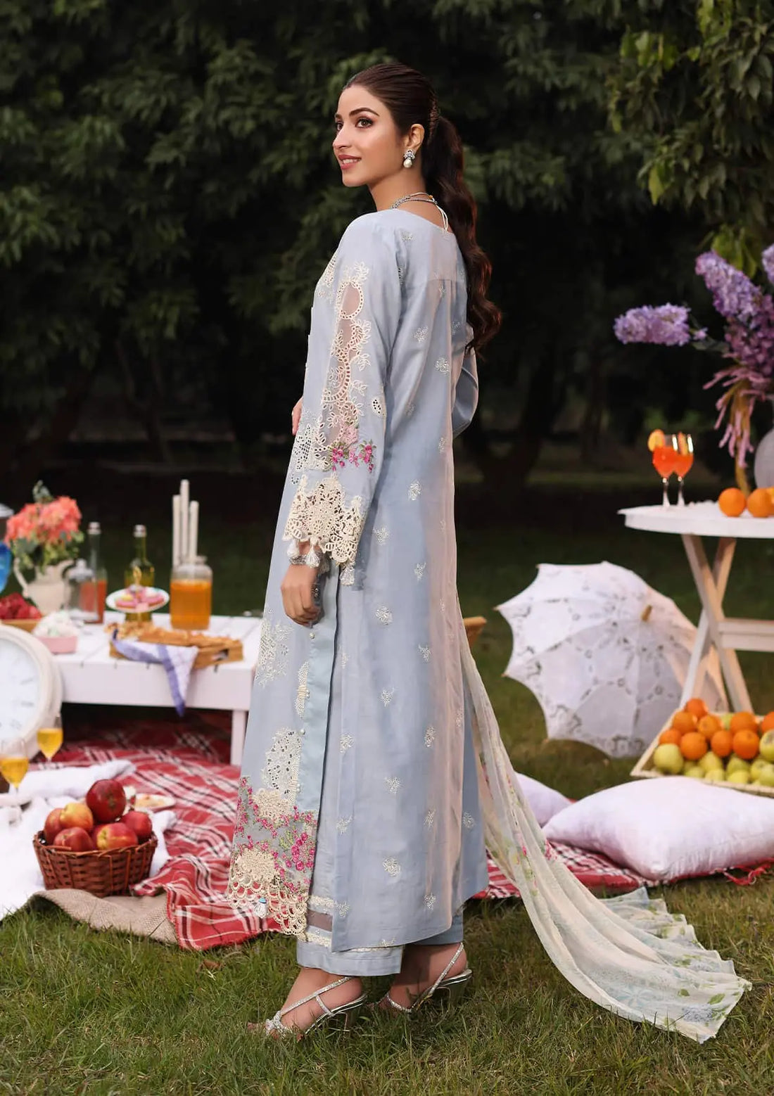 Kahf Premium | Festive Lawn 24 | KFL-08A FIRUZE - House Of Anaya