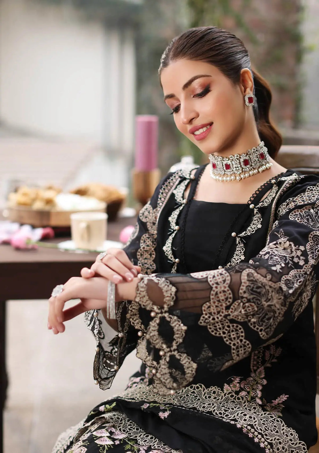Kahf Premium | Festive Lawn 24 | KFL-06 NOOR - House Of Anaya