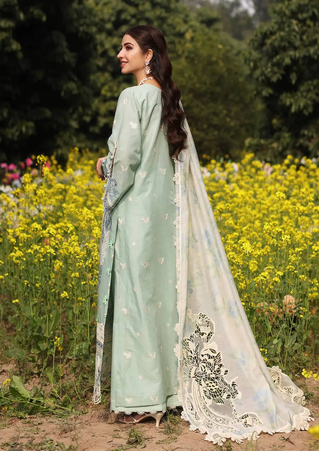 Kahf Premium | Festive Lawn 24 | KFL-01 TABIR - House Of Anaya