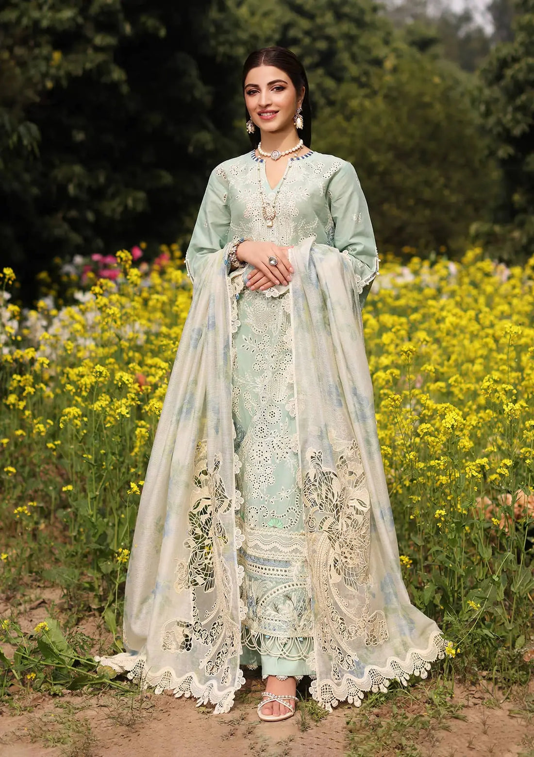 Kahf Premium | Festive Lawn 24 | KFL-01 TABIR - House Of Anaya