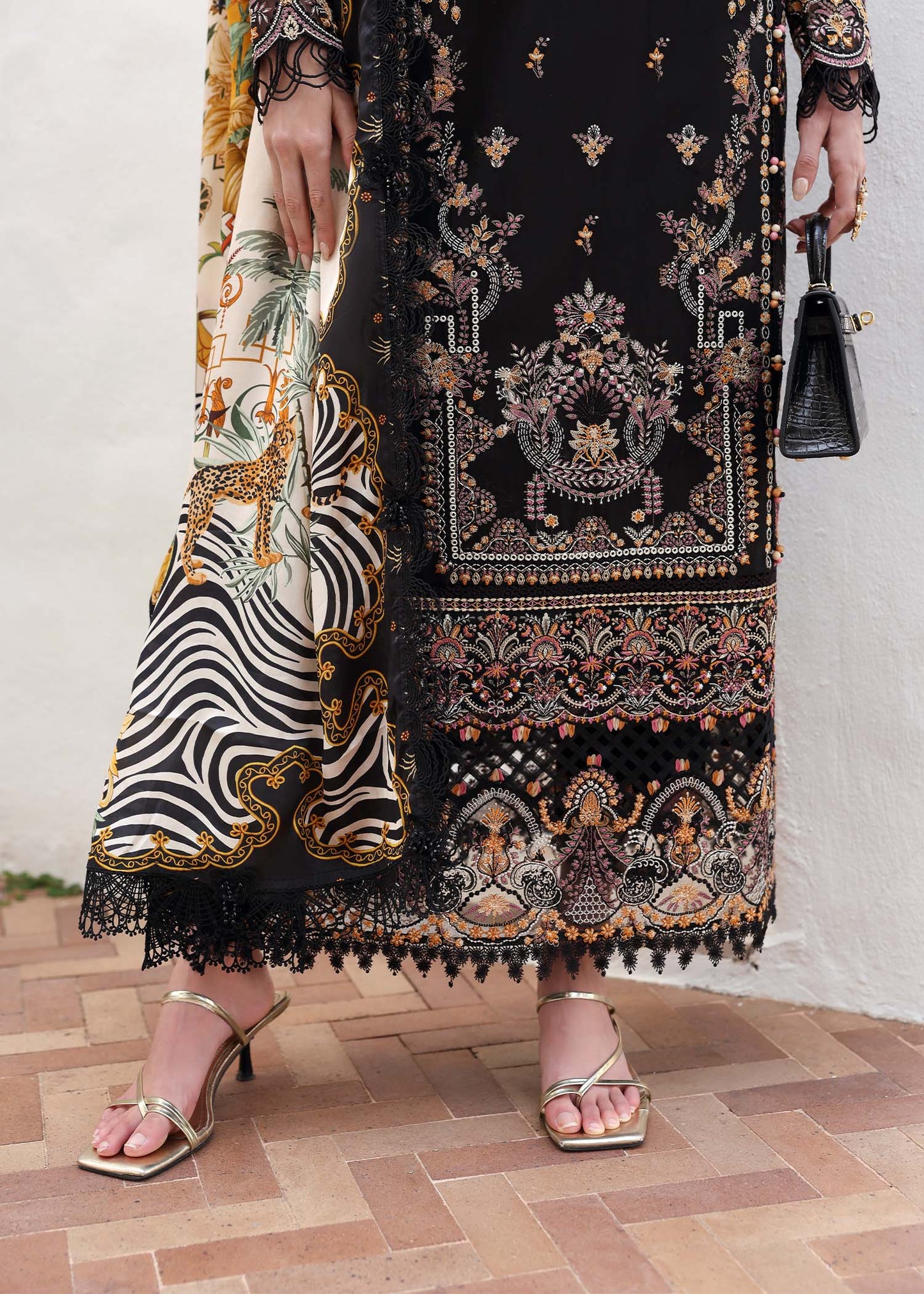 Kanwal Malik | Elysia Luxury Lawn 25 | Noire