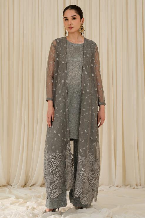 Declare | Le Fleur Luxury Pret | Stretchy Woven Shimmer Suit L0961