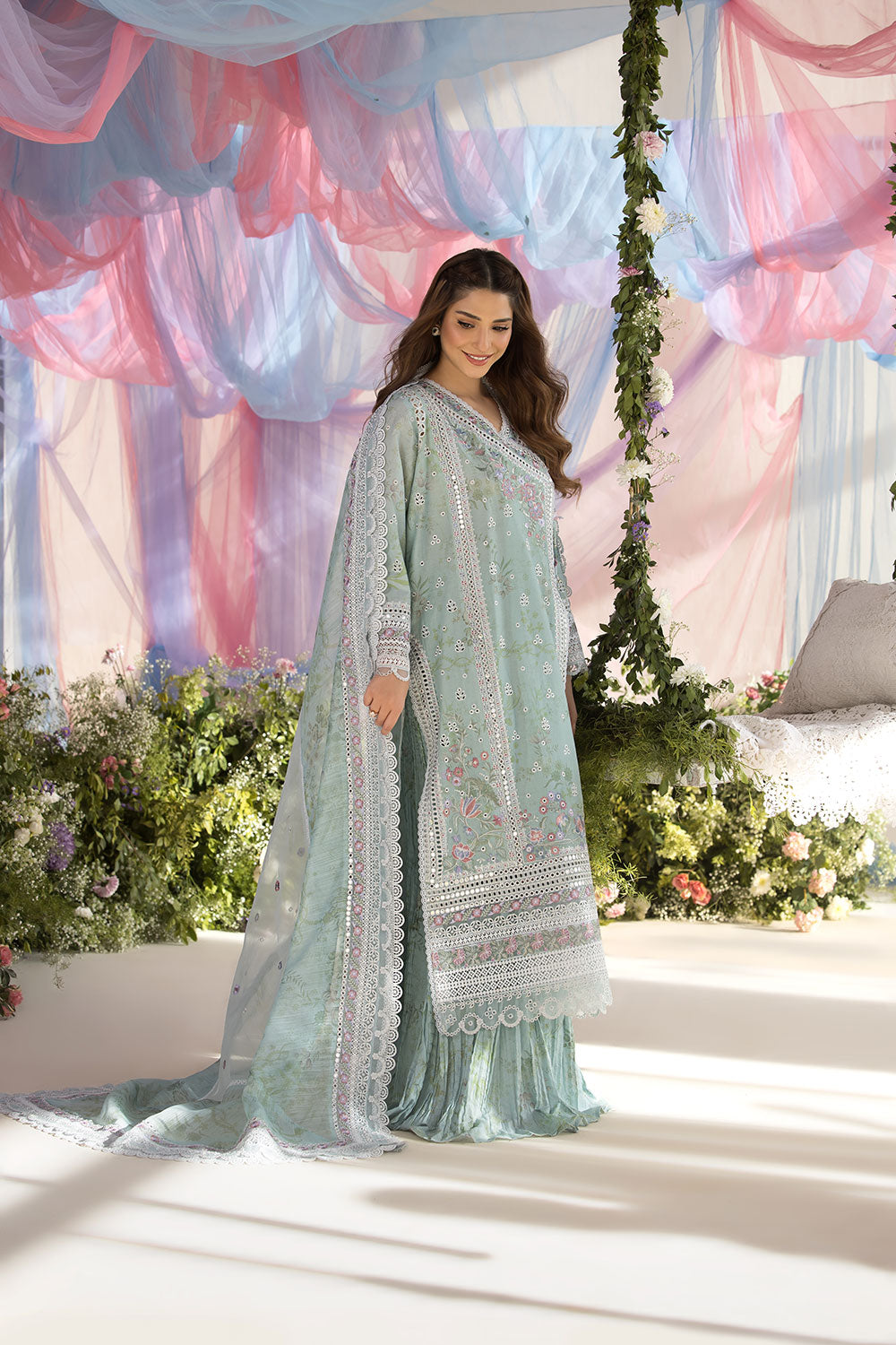 Sobia Nazir | Luxury Lawn 25 | 13A - House Of Anaya
