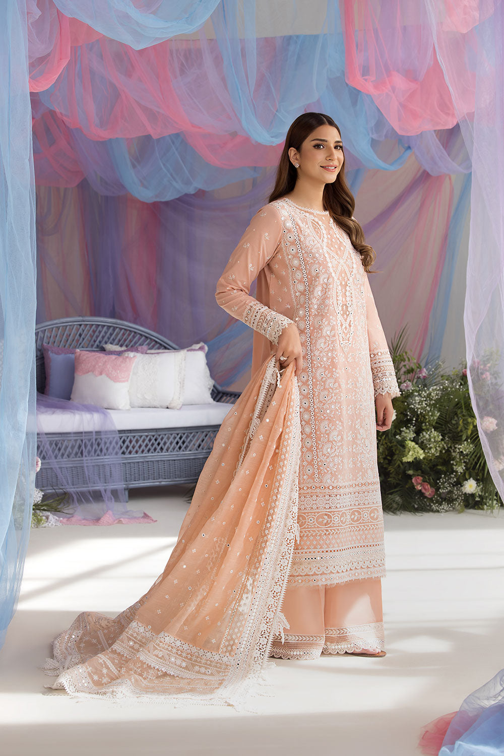 Sobia Nazir | Luxury Lawn 25 | 9B - House Of Anaya