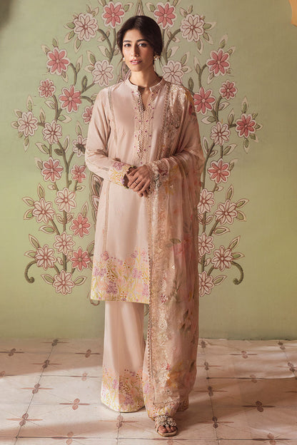 Cross Stitch | Premium Lawn 25 | CORAL CARNATION - House Of Anaya