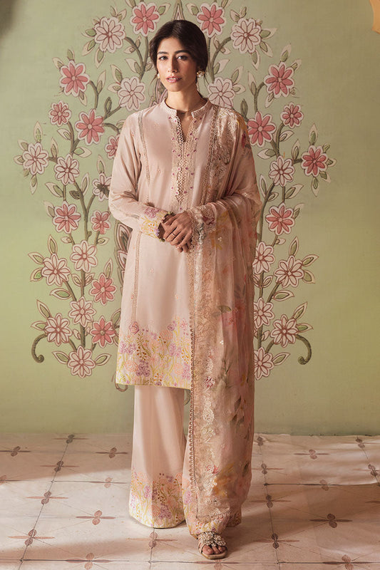 Cross Stitch | Premium Lawn 25 | CORAL CARNATION - House Of Anaya