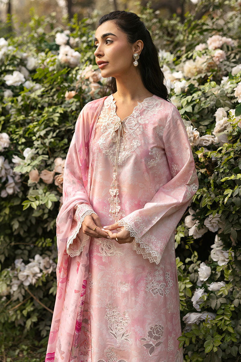 Cross Stitch | Premium Lawn 25 | MEADOW MIST - House Of Anaya