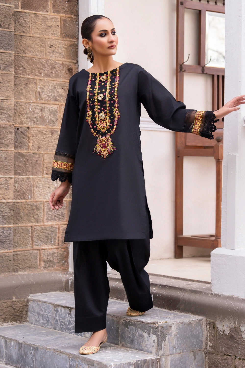 Ittehad | Embroidered Lawn | I-19 - House Of Anaya