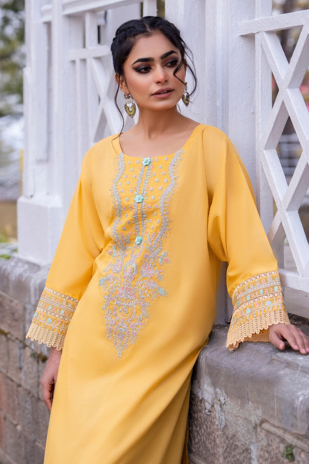 Ittehad | Embroidered Lawn | I-20 - House Of Anaya