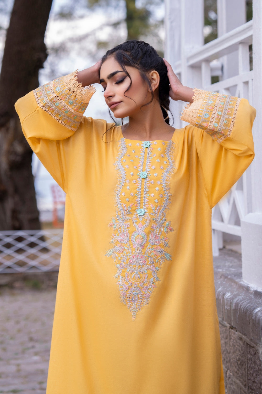 Ittehad | Embroidered Lawn | I-20 - House Of Anaya