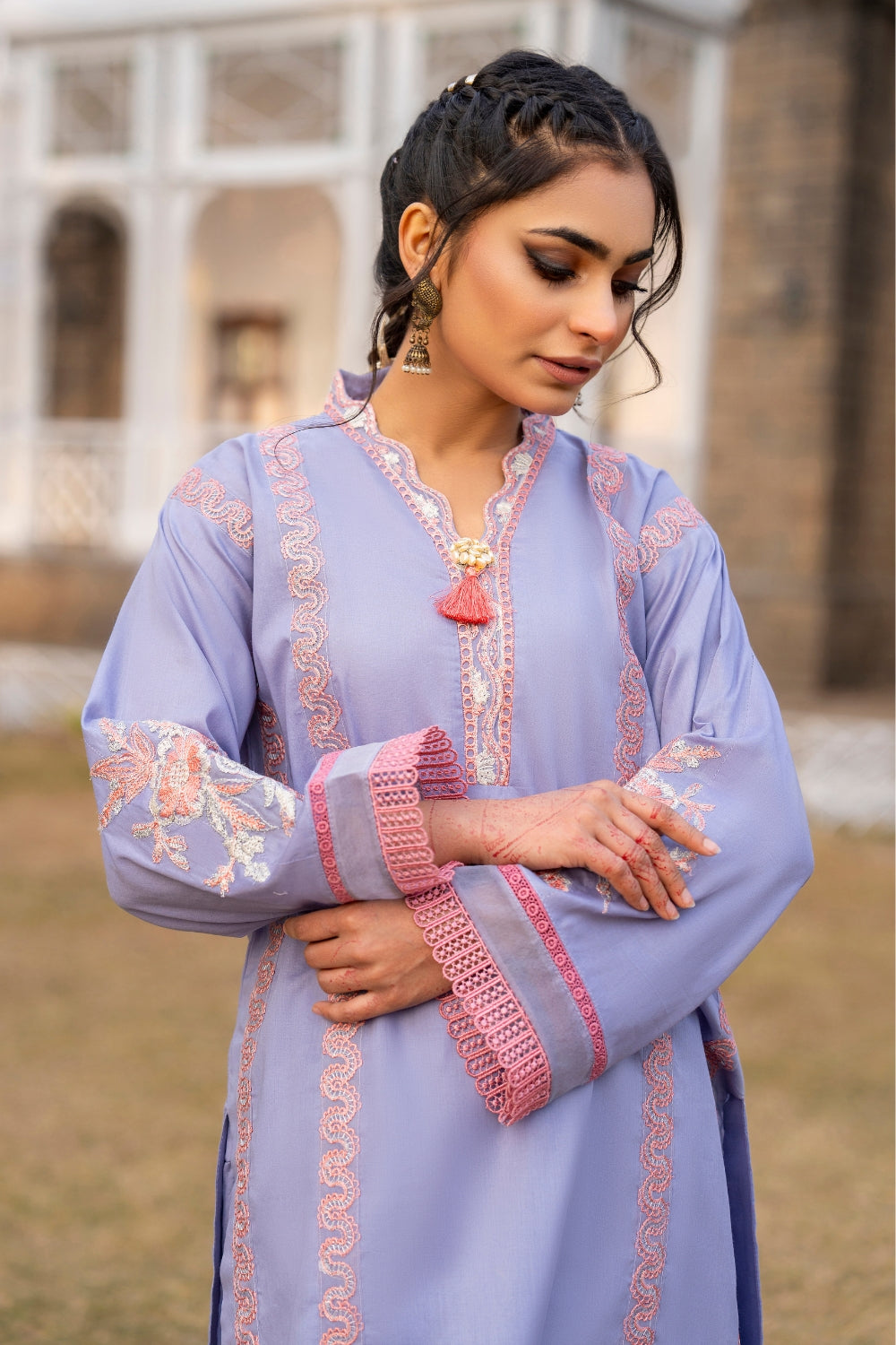 Ittehad | Embroidered Lawn | I-22 - House Of Anaya