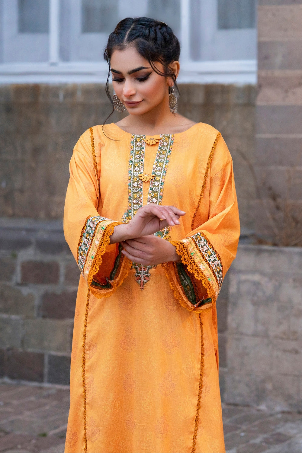 Ittehad | Embroidered Lawn | I-27 - House Of Anaya