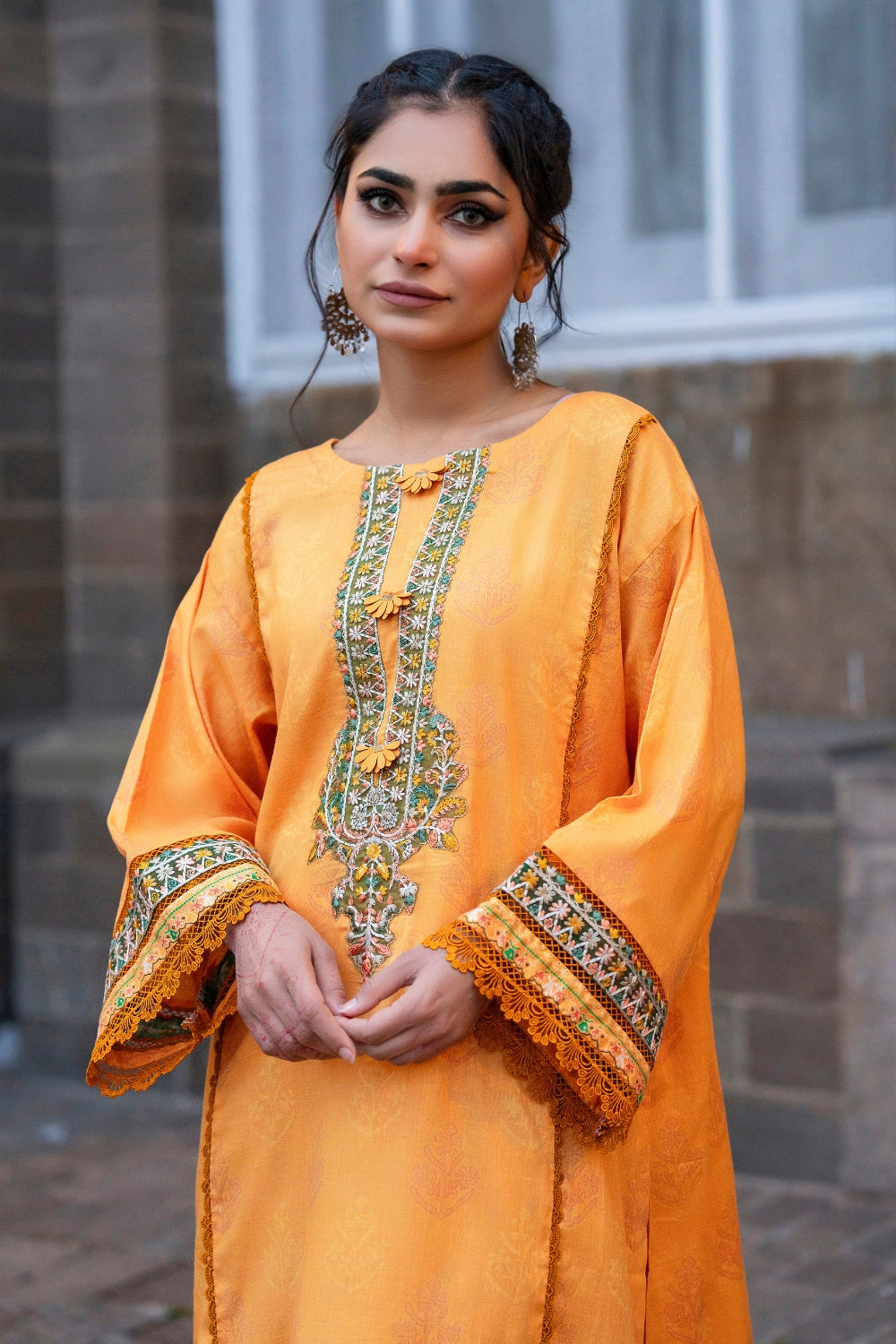 Ittehad | Embroidered Lawn | I-27 - House Of Anaya