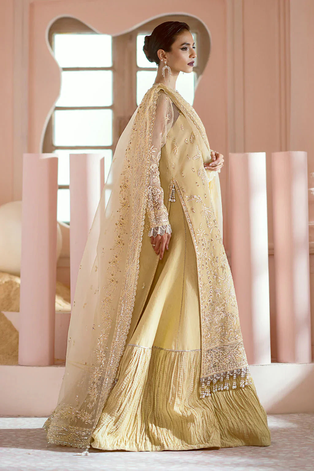 Ayzel Luminara Embroidered Organza 3Pc Suit AWF-02 LEIA