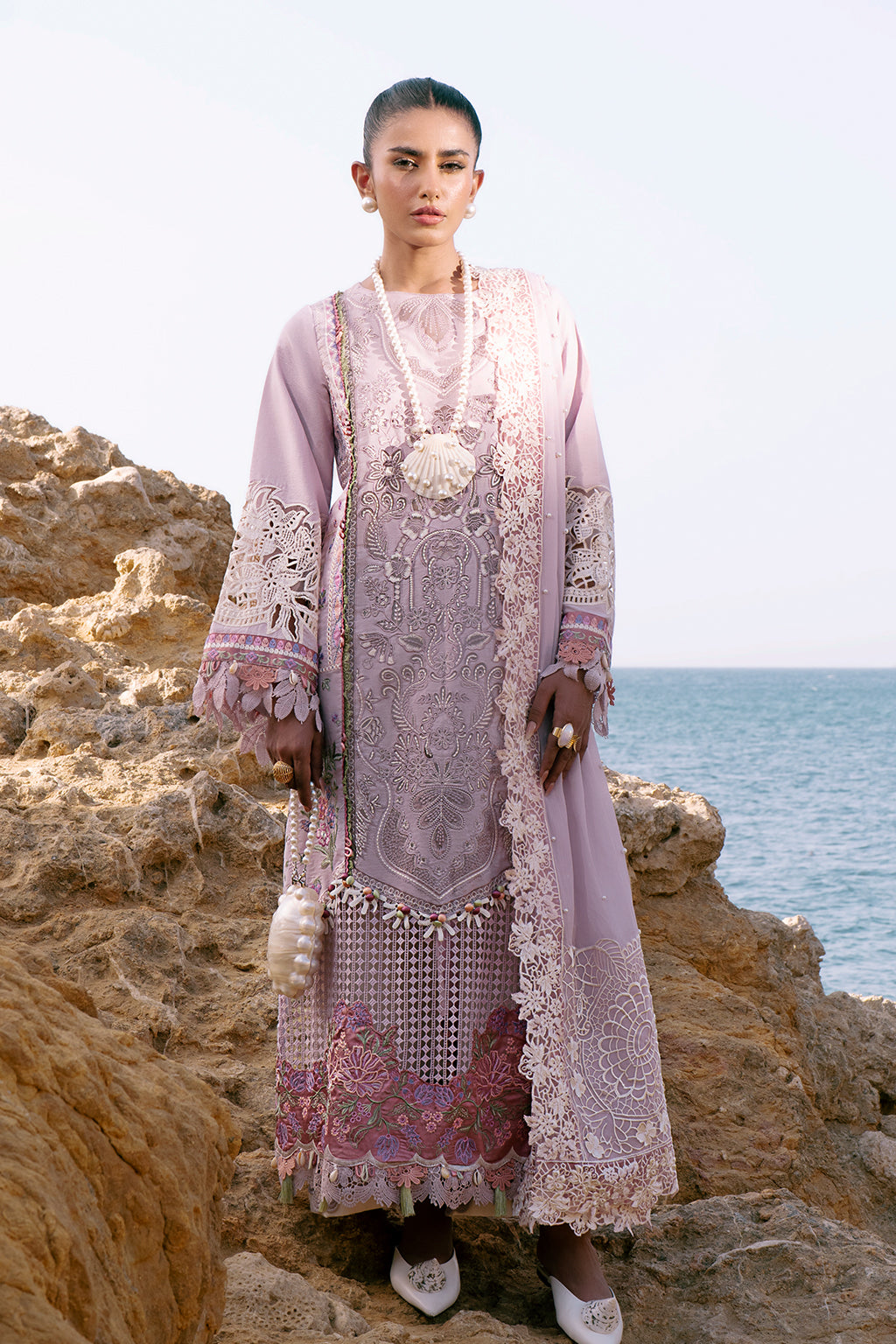 AJR Couture | Dastan Luxury Lawn 25 | Luxe - House Of Anaya