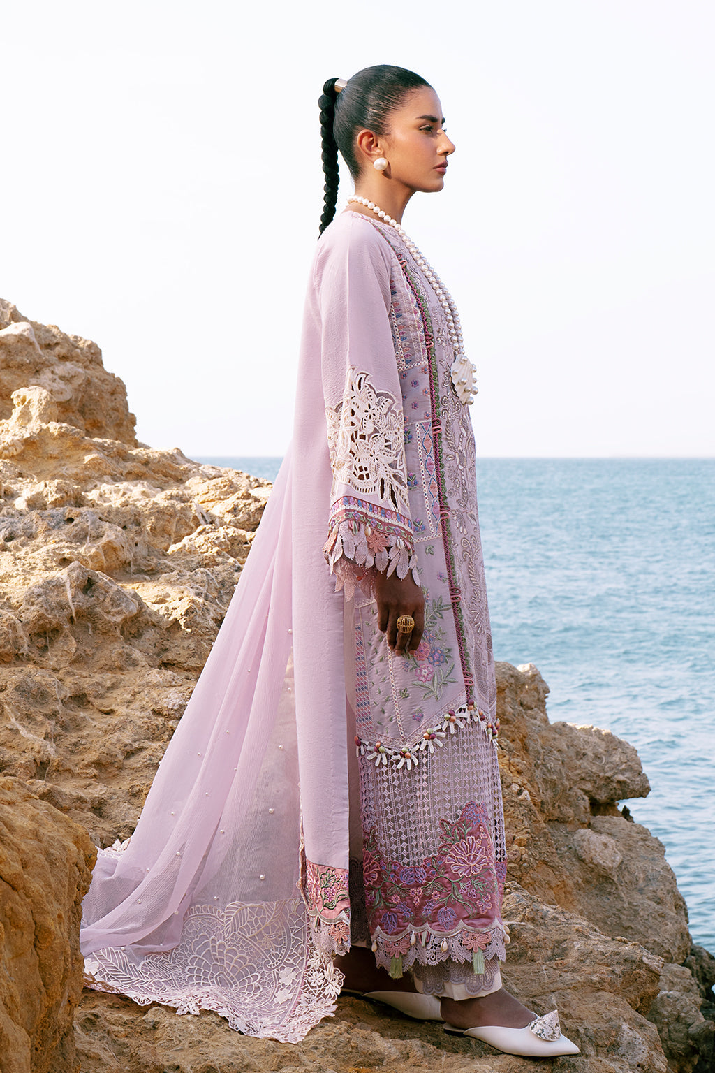 AJR Couture | Dastan Luxury Lawn 25 | Luxe - House Of Anaya