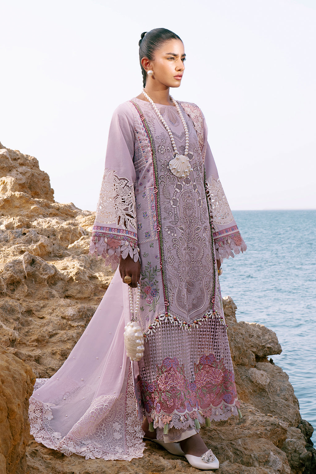 AJR Couture | Dastan Luxury Lawn 25 | Luxe - House Of Anaya