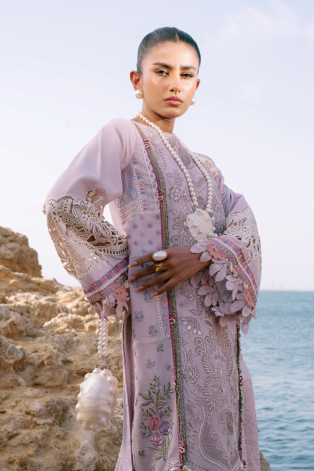 AJR Couture | Dastan Luxury Lawn 25 | Luxe - House Of Anaya