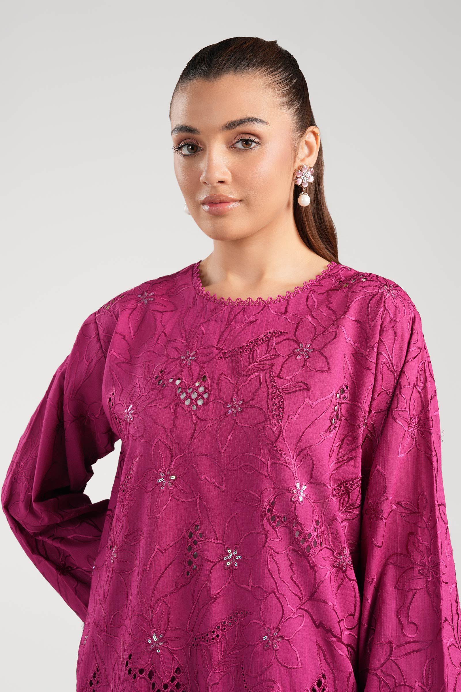 Maria B | Basics RTW | 3 Pc Embroidered Dobby Suit | MB-CS25-138