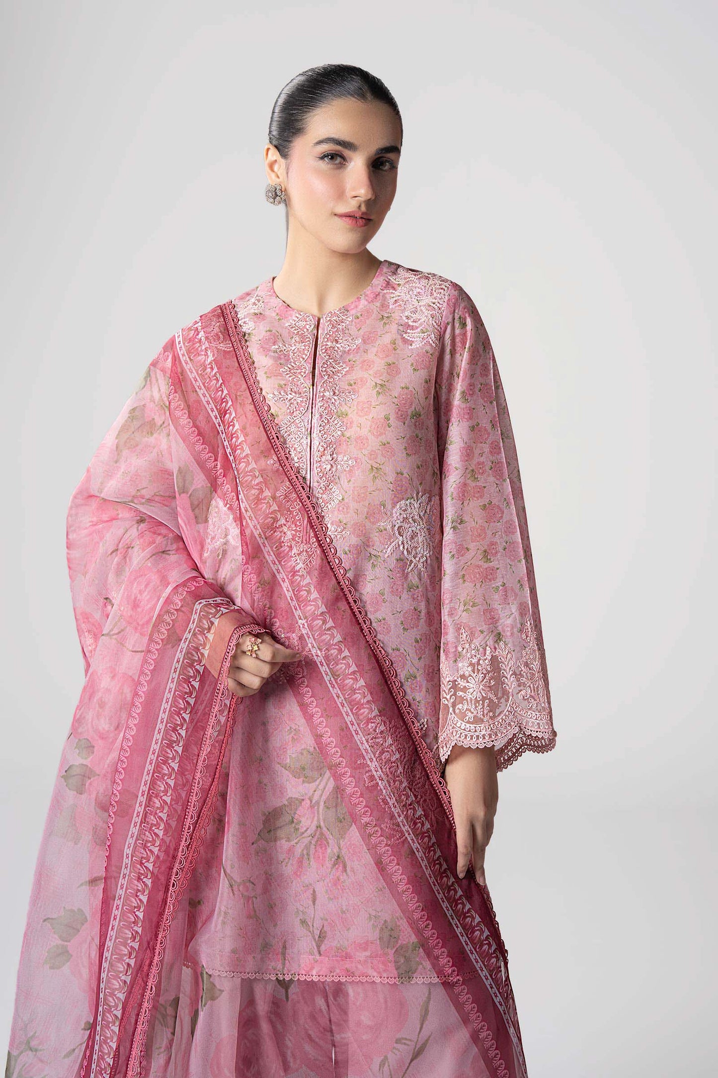 Maria B | Basics RTW | 3 Pc Embroidered Dobby Suit | MB-CS25-145