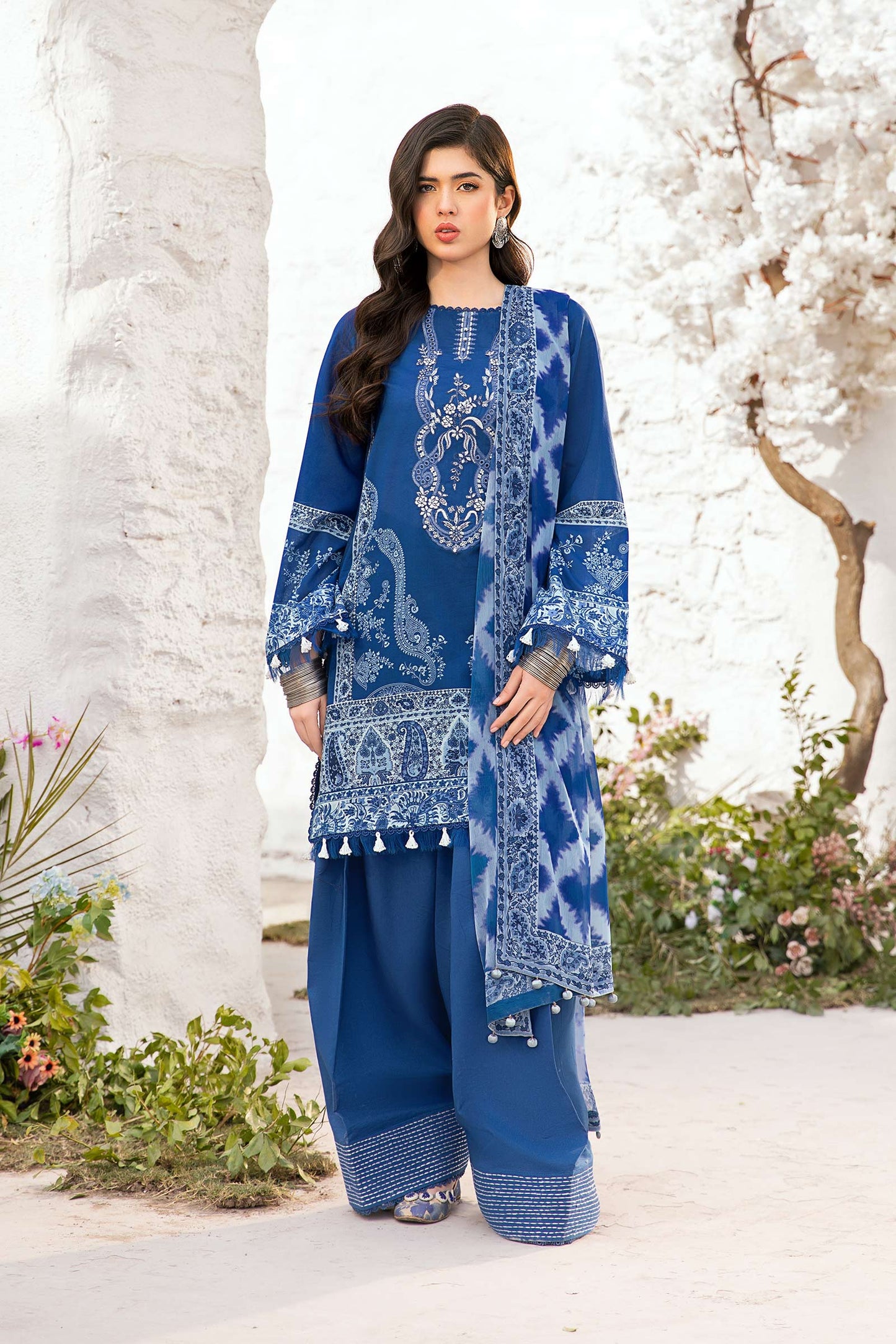 Maria B | M Basic Summer Lawn 25 | MB-CUS25-703B